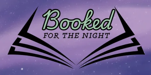 Booked for the Night Text with night sky